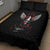 Wings Rose Skull Quilt Bed Set Romantic Rose Skull Wings - Wonder Print Shop