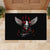 Wings Rose Skull Rubber Doormat Romantic Rose Skull Wings - Wonder Print Shop