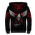 Wings Rose Skull Sherpa Hoodie Romantic Rose Skull Wings - Wonder Print Shop