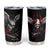 Wings Rose Skull Tumbler Cup Romantic Rose Skull Wings