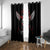 Wings Rose Skull Window Curtain Romantic Rose Skull Wings - Wonder Print Shop