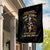 Warrior Skull Garden Flag The Warrior Replies Iam The Storm - Wonder Print Shop