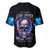 Fire Skull Baseball Jersey Your Demon Hide Under Your Bed - Wonder Print Shop