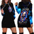 Fire Skull Hoodie Dress Your Demon Hide Under Your Bed - Wonder Print Shop