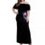 Fire Skull Off Shoulder Maxi Dress Your Demon Hide Under Your Bed - Wonder Print Shop