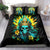 Sunflower Skull Bedding Set Bitch I'm Not A Princess I'm The Fucking Queen - Wonder Print Shop