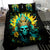 Sunflower Skull Bedding Set Bitch I'm Not A Princess I'm The Fucking Queen - Wonder Print Shop