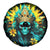 Sunflower Skull Spare Tire Cover Bitch I'm Not A Princess I'm The Fucking Queen - Wonder Print Shop