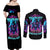 Flame Skull Couples Matching Off Shoulder Maxi Dress and Long Sleeve Button Shirt Did I Piss You Off That Great At Least I'm Doing Something Right - Wonder Print Shop