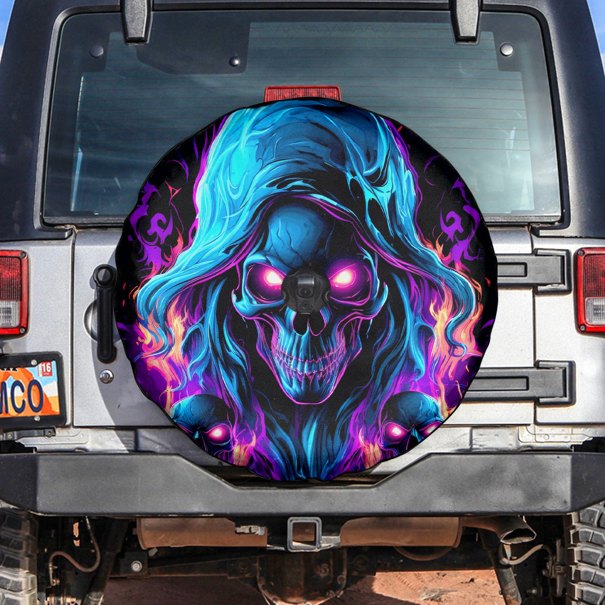 Flame Skull Spare Tire Cover Did I Piss You Off That Great At Least I'm Doing Something Right - Wonder Print Shop