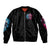 Couple Skull Sleeve Zip Bomber Jacket Don't Try To Figure Me Out I'm Special