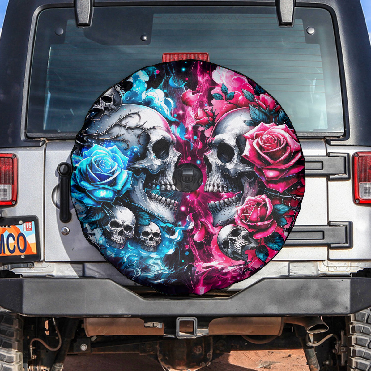 Couple Skull Spare Tire Cover Don't Try To Figure Me Out I'm Special - Wonder Print Shop