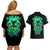 Flame Skull Couples Matching Off Shoulder Short Dress and Hawaiian Shirt Fuck You You Fuckin Fuck - Wonder Print Shop