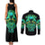 Flame Skull Couples Matching Tank Maxi Dress and Long Sleeve Button Shirt Fuck You You Fuckin Fuck - Wonder Print Shop