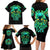 Flame Skull Family Matching Long Sleeve Bodycon Dress and Hawaiian Shirt Fuck You You Fuckin Fuck - Wonder Print Shop