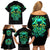 Flame Skull Family Matching Off Shoulder Short Dress and Hawaiian Shirt Fuck You You Fuckin Fuck - Wonder Print Shop