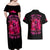 Flame Skull Couples Matching Off Shoulder Maxi Dress and Hawaiian Shirt I Have 3 Sides Quite Sweet Funny Crazy And The Side You Never See - Wonder Print Shop