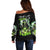 Reaper Skull Off Shoulder Sweater I Think I Was Designed To Be Alone - Wonder Print Shop