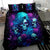 Rose Skull Bedding Set I'm Never Alone My Demon Are With Me 24/7 - Wonder Print Shop