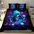 Rose Skull Bedding Set I'm Never Alone My Demon Are With Me 24/7 - Wonder Print Shop