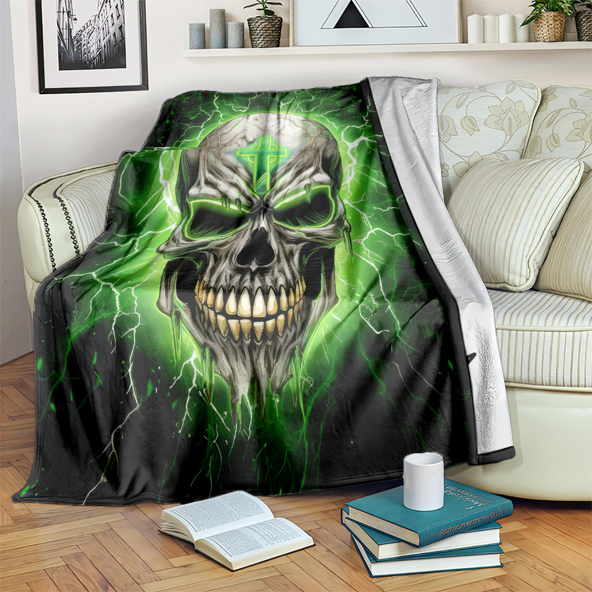 Thunder Skull Blanket I'm Not Anti-Social I Must Not User Friendly