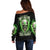 Thunder Skull Off Shoulder Sweater I'm Not Anti-Social I Must Not User Friendly - Wonder Print Shop