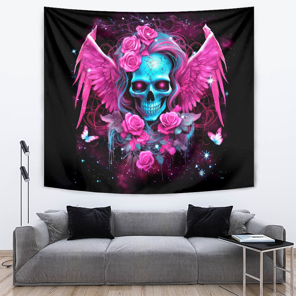 Skull Lady Tapestry In My Next Life I Want To Be The Karma Fairy