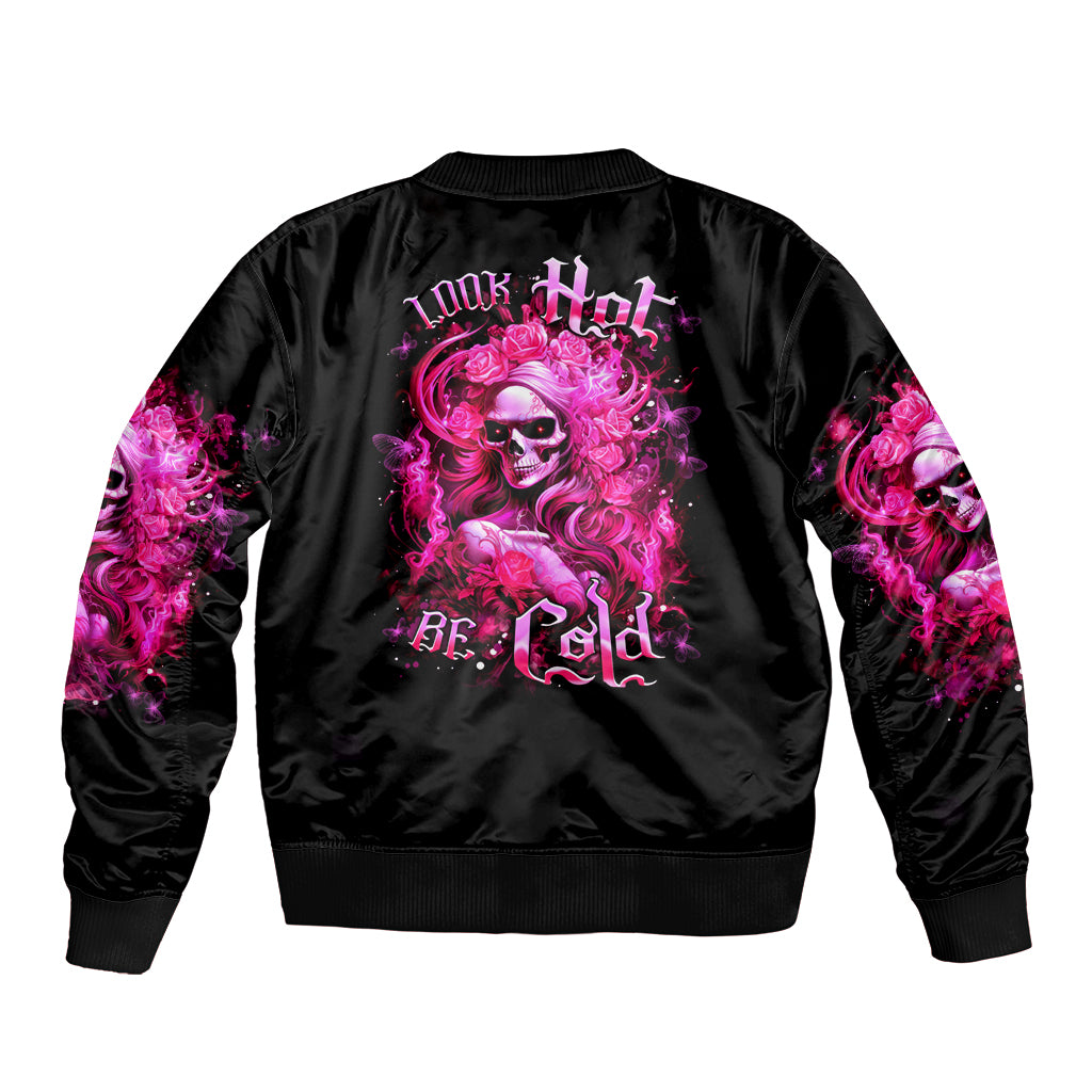 Skull Lady Bomber Jacket Look Hot Be Cold - Wonder Print Shop