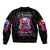 Flame Skull Bomber Jacket My Give A Fuck Is Broken But My Go Fuck Yourself Is Fully Functional - Wonder Print Shop