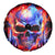 Flame Skull Spare Tire Cover My Give A Fuck Is Broken But My Go Fuck Yourself Is Fully Functional - Wonder Print Shop