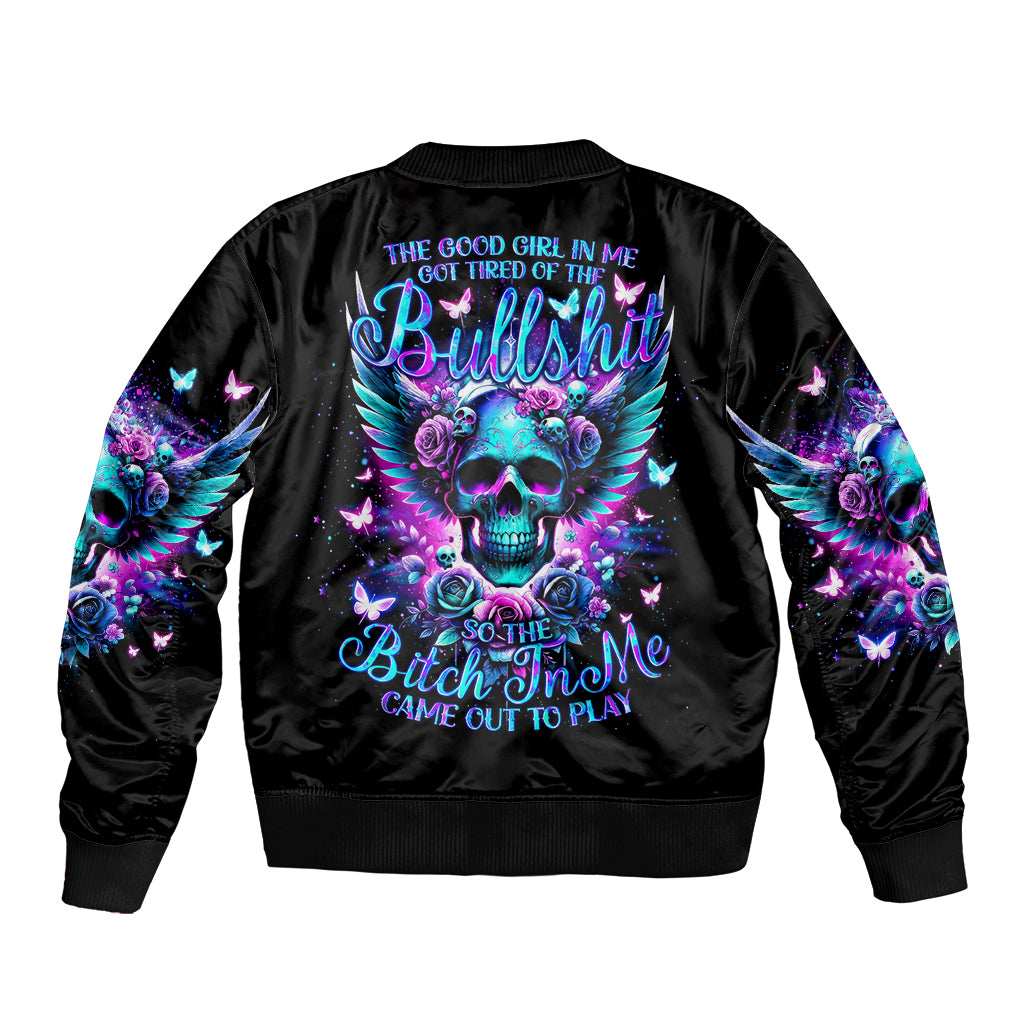 Skull Wings Bomber Jacket So The Bitch In Me Came Out To Play - Wonder Print Shop