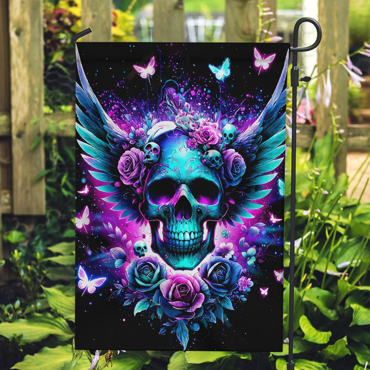 Skull Wings Garden Flag So The Bitch In Me Came Out To Play - Wonder Print Shop