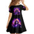 Queen Skull Kid Short Sleeve Dress Sometimes An Angel Somethimes Hellraiser Always A Strong Woman - Wonder Print Shop