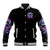 Rose Skull Baseball Jacket Stuck Between IDK IDC And IDGAF - Wonder Print Shop