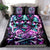 Rose Skull Bedding Set Stuck Between IDK IDC And IDGAF - Wonder Print Shop