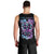 Rose Skull Men Tank Top Stuck Between IDK IDC And IDGAF - Wonder Print Shop