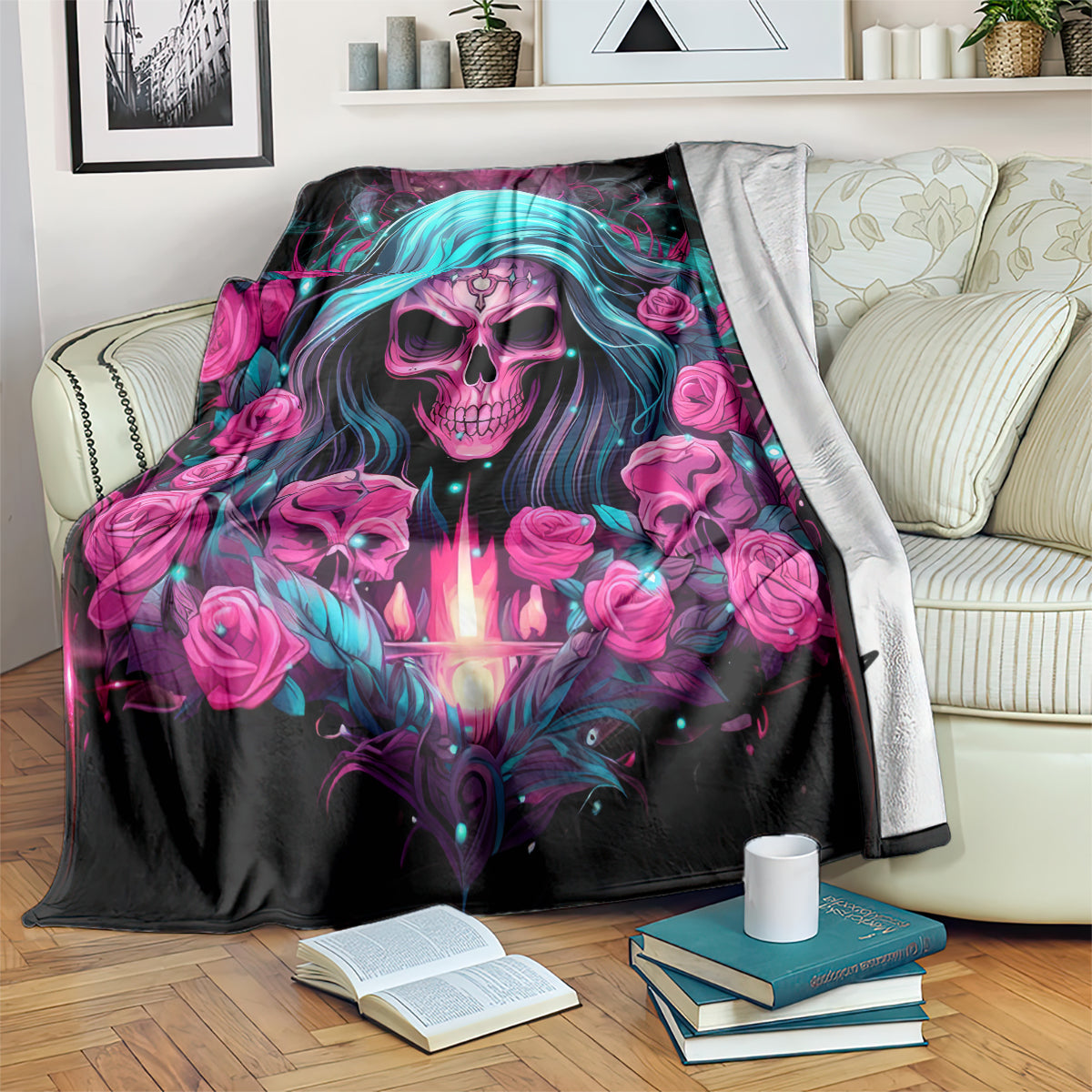 Lady Skull Blanket The Good Girl In Me Got Tired Of The Bullshit