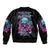 Lady Skull Bomber Jacket The Good Girl In Me Got Tired Of The Bullshit - Wonder Print Shop