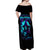 Witch Skull Off Shoulder Maxi Dress In A World Full Of Princess Be A Witch - Wonder Print Shop