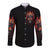 King Skull Long Sleeve Button Shirt Don't Make Me Mad Then Tell Me To Calm Down - Wonder Print Shop