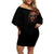 King Skull Off Shoulder Short Dress Don't Make Me Mad Then Tell Me To Calm Down - Wonder Print Shop