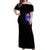 Rose Skull Off Shoulder Maxi Dress I'm Blunt Because God Rolled Me That Way - Wonder Print Shop