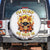 Sunflower Skull Spare Tire Cover Sunflower I'm Blunt Because God Rolled Me That Way - Wonder Print Shop