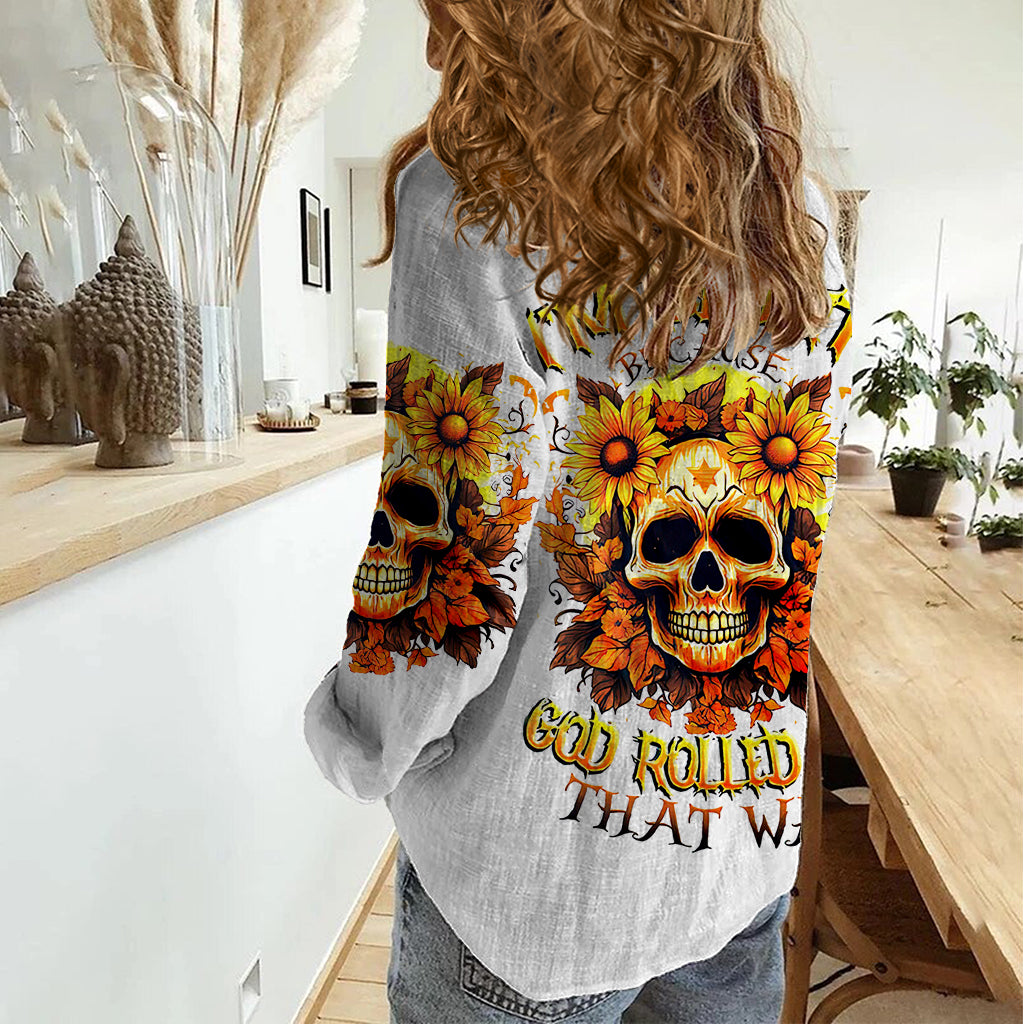 sunflower-skull-women-casual-shirt-sunflower-im-blunt-because-god-rolled-me-that-way