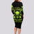 Thunder Skull Long Sleeve Bodycon Dress Thunder Skull I Never Alone My Demon With Me 24/7 - Wonder Print Shop