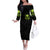 Thunder Skull Off The Shoulder Long Sleeve Dress Thunder Skull I Never Alone My Demon With Me 24/7 - Wonder Print Shop