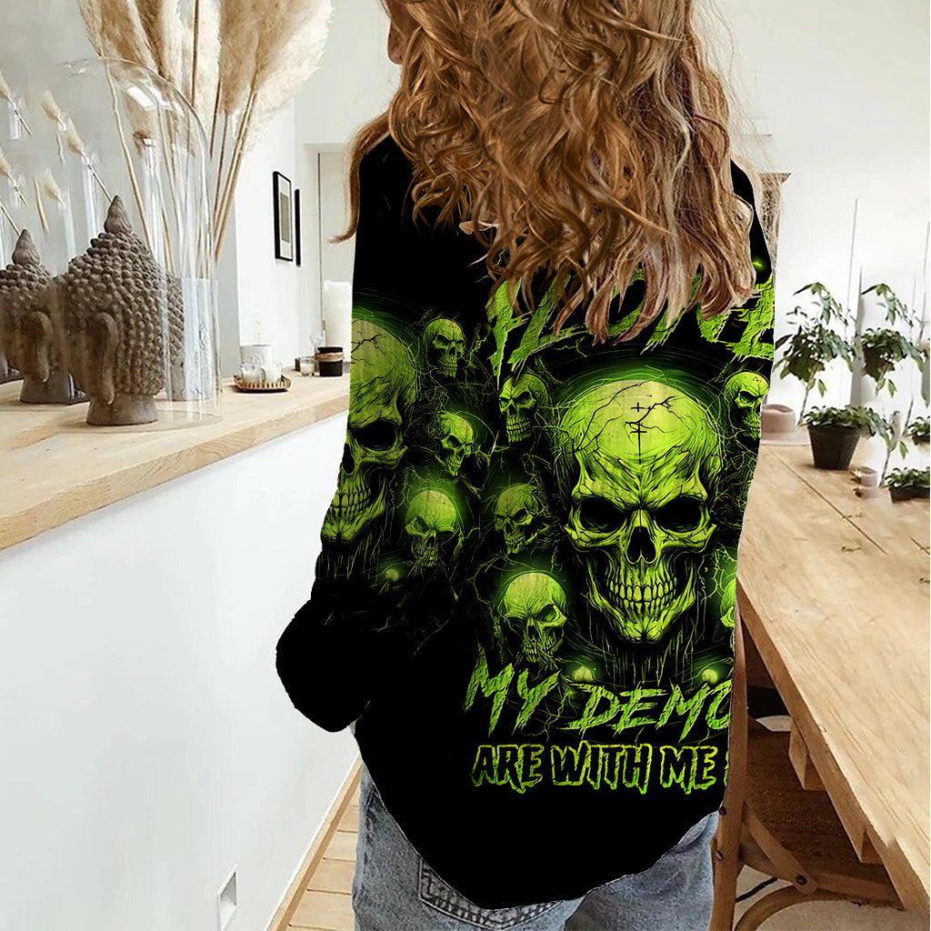 thunder-skull-women-casual-shirt-thunder-skull-i-never-alone-my-demon-with-me-247