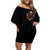 Anubis Skull Off Shoulder Short Dress Skull Anubis Don't Try To Figured Me Out - Wonder Print Shop