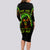 Fire Death Skull Long Sleeve Bodycon Dress The Only Thing That Can Stop Is Me - Wonder Print Shop