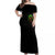 Fire Death Skull Off Shoulder Maxi Dress The Only Thing That Can Stop Is Me - Wonder Print Shop